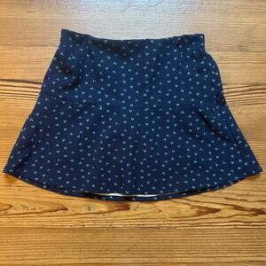 Polo Ralph Lauren navy blue geometric green triangle womens golf skirt SIZE XS
